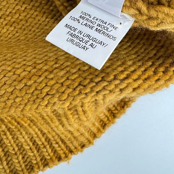 Ulla Johnson Turtleneck 100% Merino Wool Floral Embroidered Sweater Olive Small - Picture 8 of 11